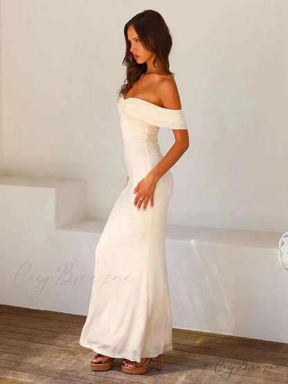 Slim Bodycon Maxi Vacation Dress vacationdress-250223