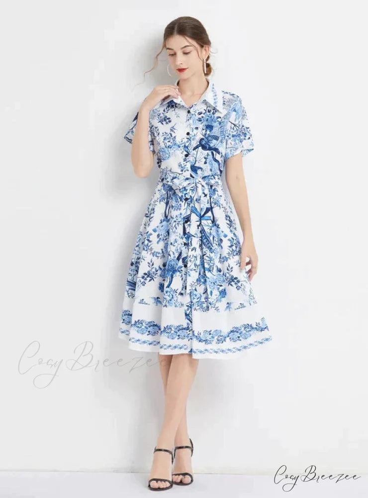 Slim-Fit Short-Sleeved Dress 2XL / red
