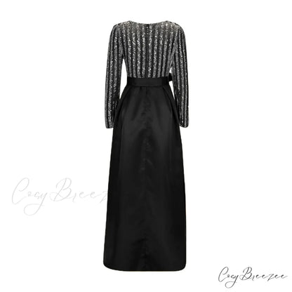 Slim Lapel Single-Breasted Belted Denim New Autumn Spring Female Streetwear Fashion Lady Jeans Dress