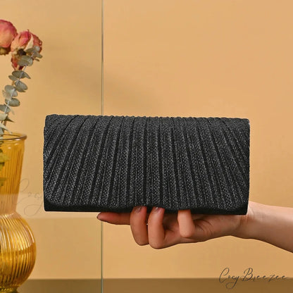 Small Bride Crystal Handbag 1188black wristlet-250126