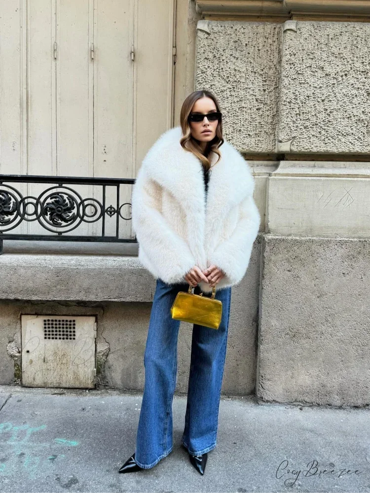 Soft Cropped Thermal Coat coats-241228