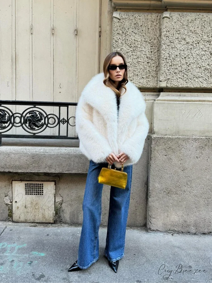 Soft Cropped Thermal Coat coats-241228