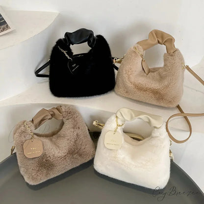Soft Plush Simple Crossbody Womens Handbag handbag-250126