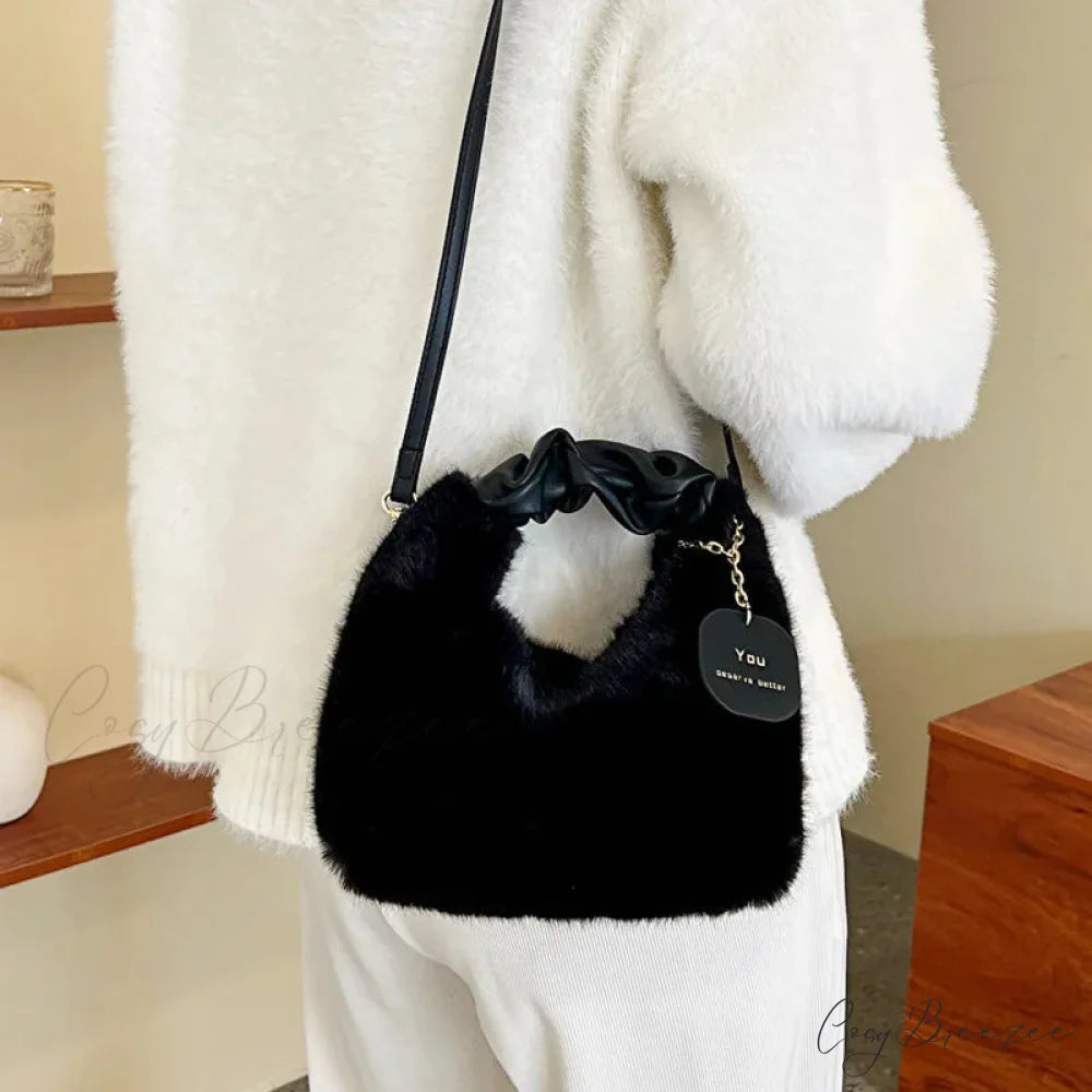 Soft Plush Simple Crossbody Womens Handbag handbag-250126