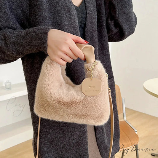Soft Plush Simple Crossbody Womens Handbag handbag-250126