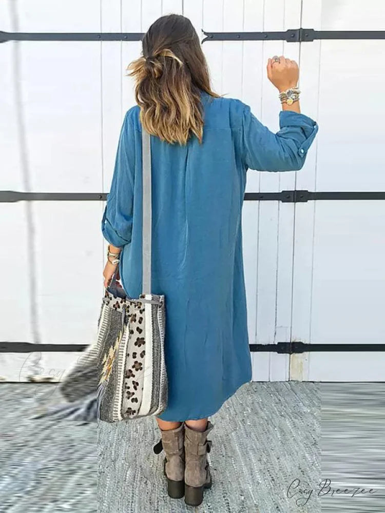 Solid Color Maxi Dress