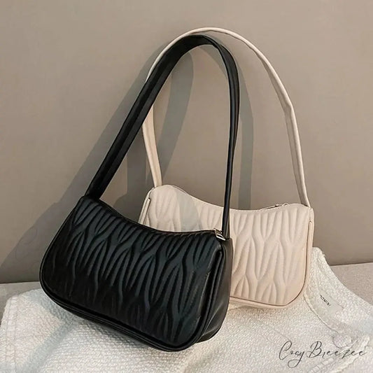 Solid Color PU Leather Women Shoulder Bag shoulder-250126