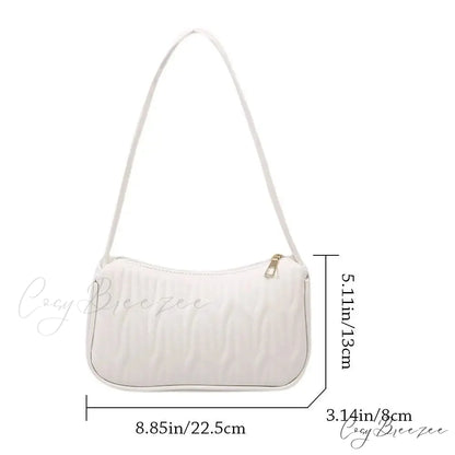 Solid Color PU Leather Women Shoulder Bag shoulder-250126