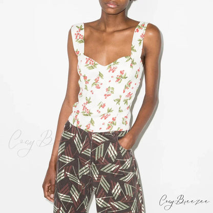 Solid Elegant Sleeveless Strapless Casual Flower Tube Crop Top WHITE / S croptop-250126