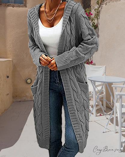 Solid Long Color Cardigan