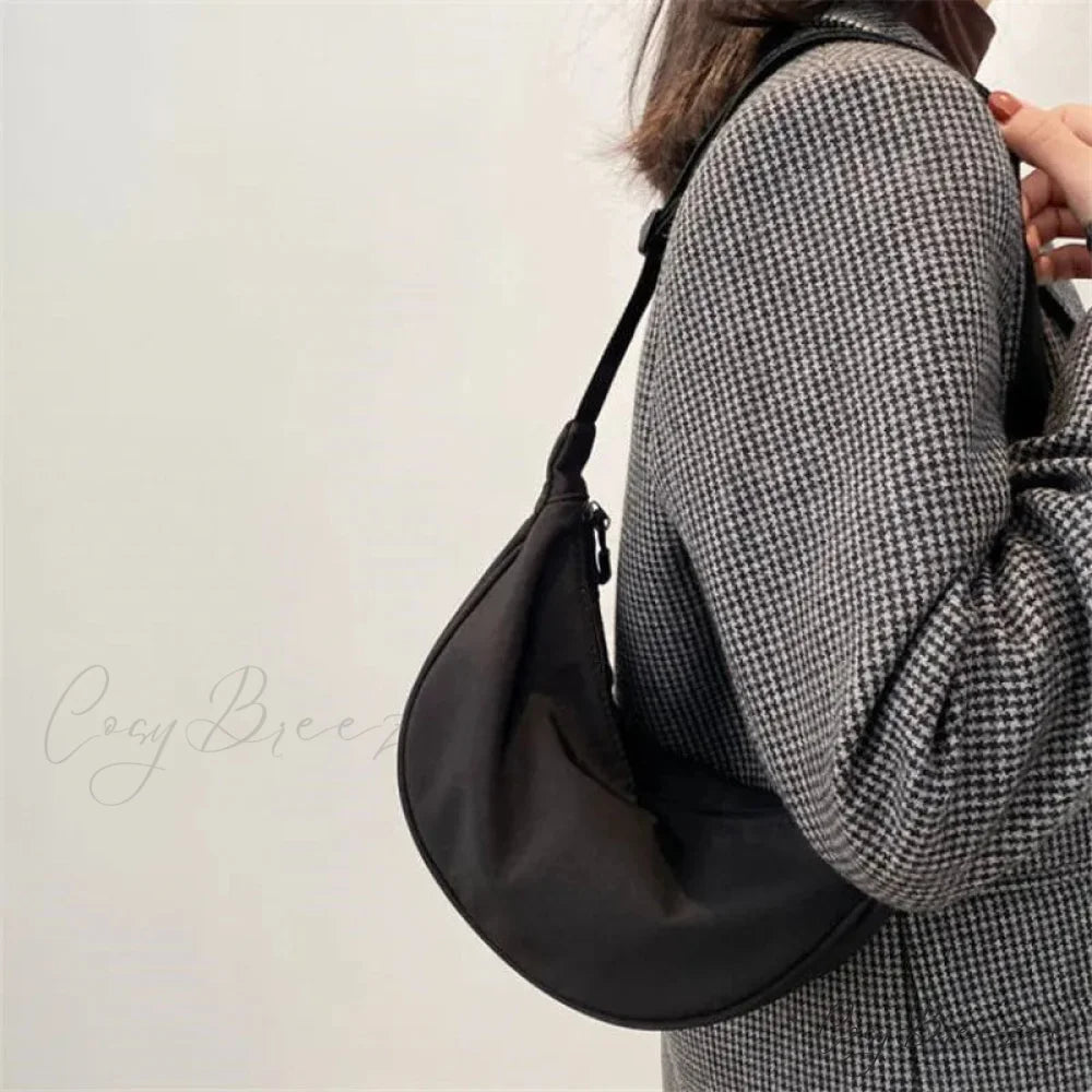 Solid Nylon Travel Crossbody Waist Bag crossbody-250126