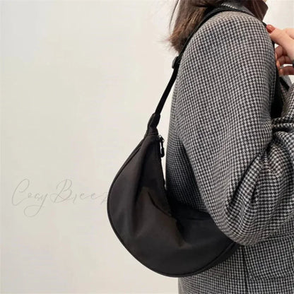 Solid Nylon Travel Crossbody Waist Bag crossbody-250126