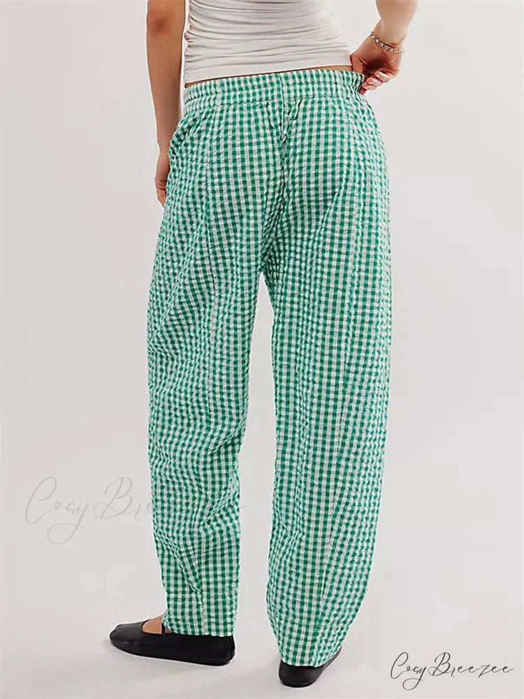 Solid Shade Lounge Stretchy Waist Easy-Fit Pant pant-250223