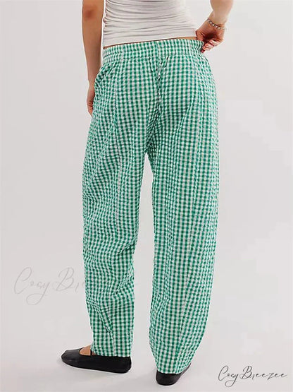 Solid Shade Lounge Stretchy Waist Easy-Fit Pant pant-250223