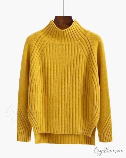 Solid Stand-up in Sweater Color Yellow / S