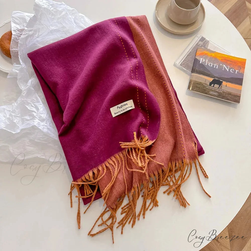 Solid Thick Cashmere Winter Scarf color-06 scarf-241228