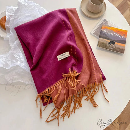 Solid Thick Cashmere Winter Scarf color-06 scarf-241228