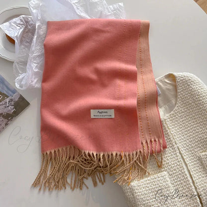 Solid Thick Cashmere Winter Scarf color07 scarf-241228