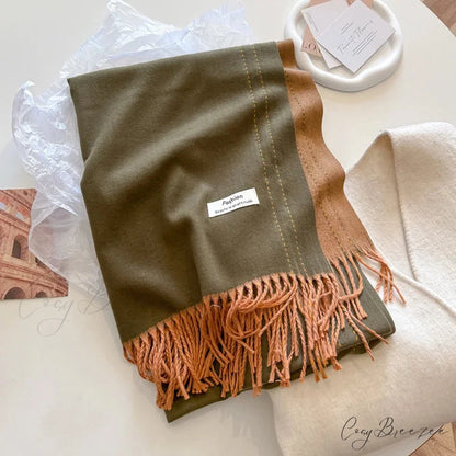 Solid Thick Cashmere Winter Scarf color11 scarf-241228