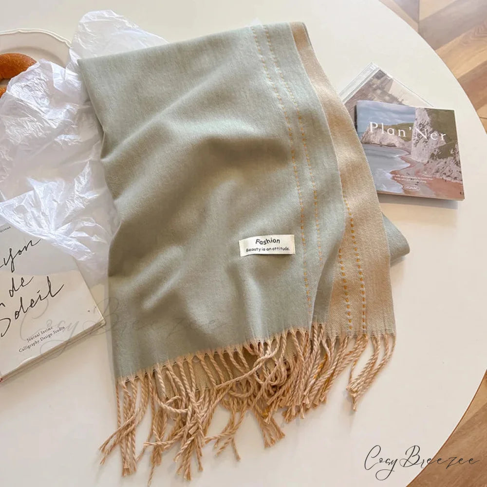 Solid Thick Cashmere Winter Scarf color13 scarf-241228