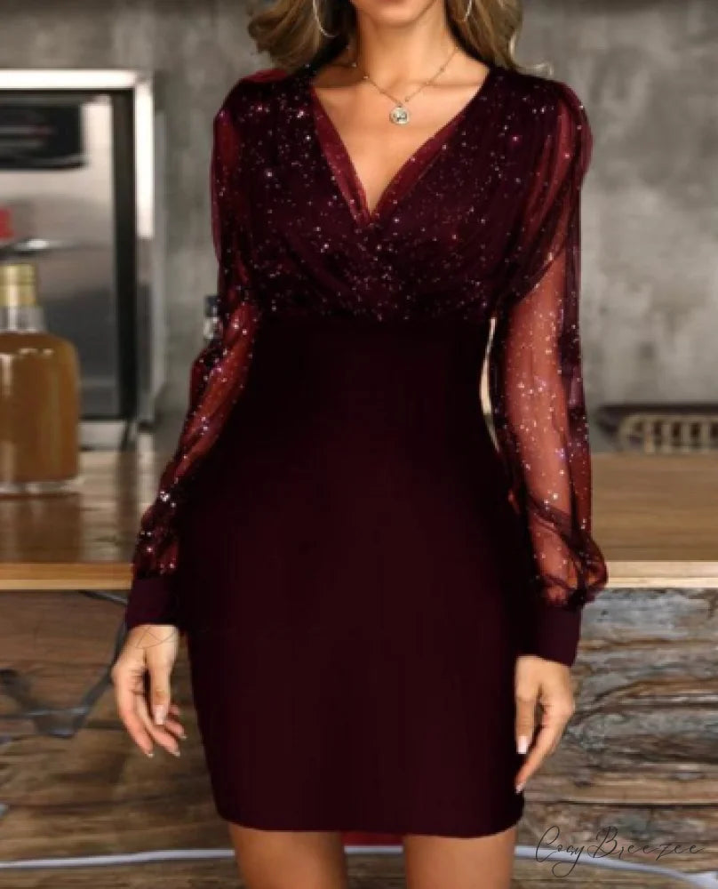 Solid Women Full Sleeve Bodycon Dress S / blue