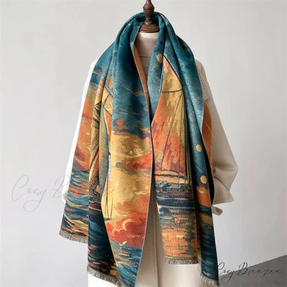 Sophisticated Floral Pashmina Winter Cashmere Scarf Multi Color6 scarf-241228