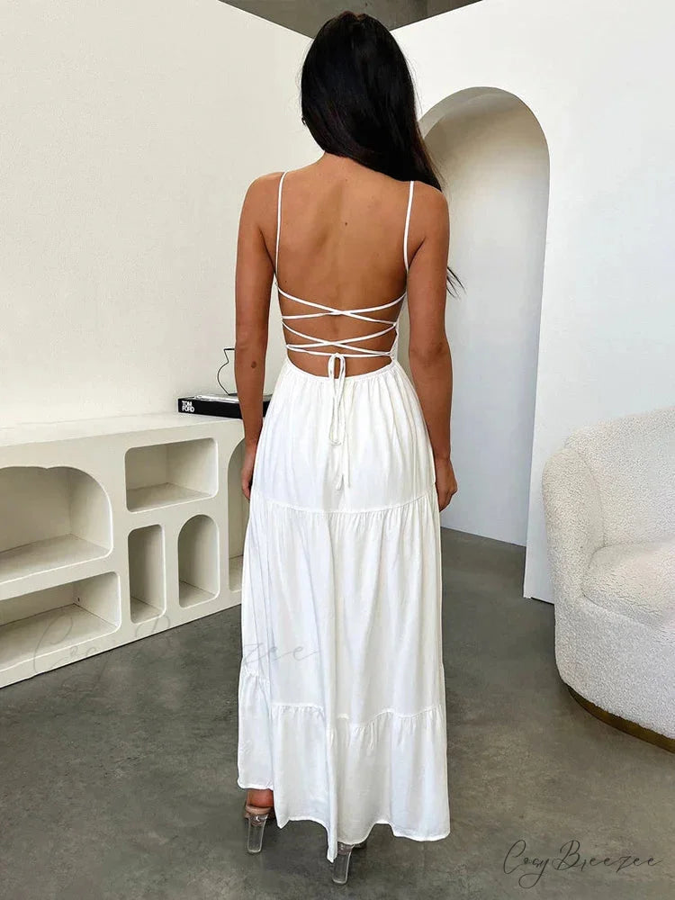 Sophisticated Wrap Flared Holiday Dress vacationdress-250223