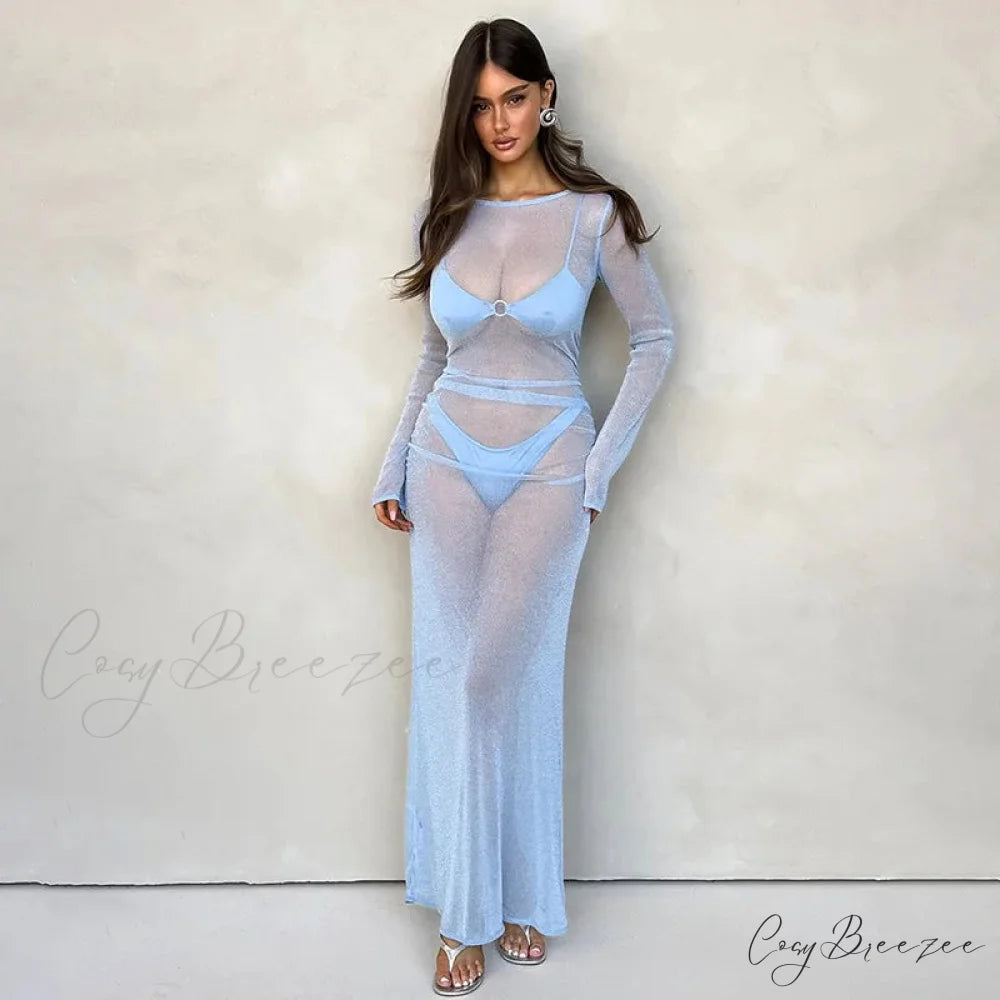 Sparkle Glitter Perspective Vacation Dress vacationdress-250223