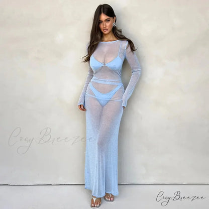 Sparkle Glitter Perspective Vacation Dress vacationdress-250223