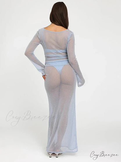 Sparkle Glitter Perspective Vacation Dress vacationdress-250223