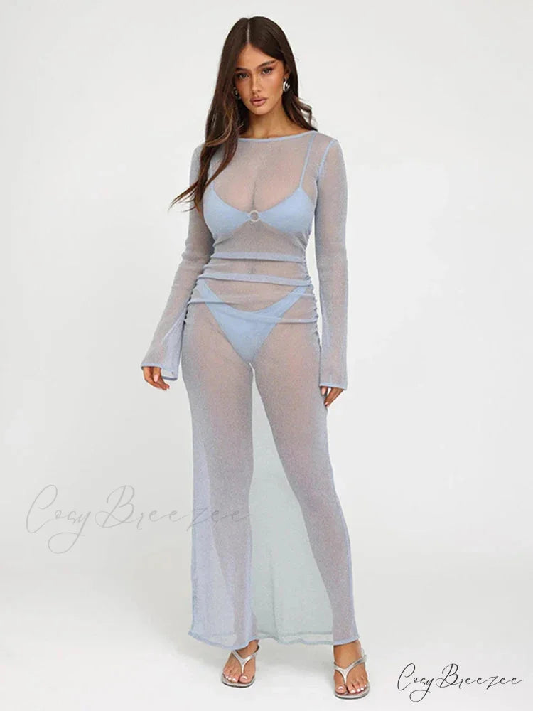 Sparkle Glitter Perspective Vacation Dress vacationdress-250223