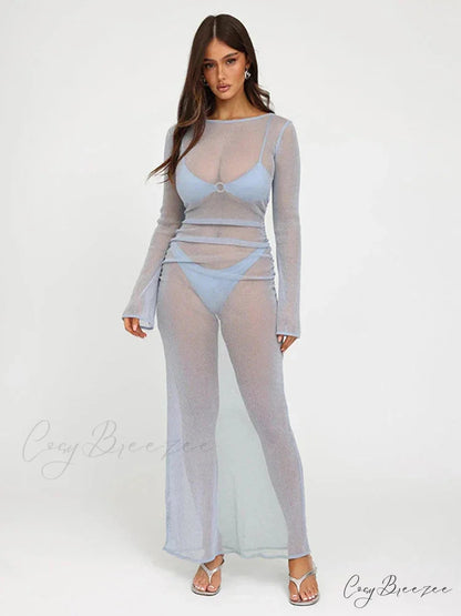 Sparkle Glitter Perspective Vacation Dress vacationdress-250223