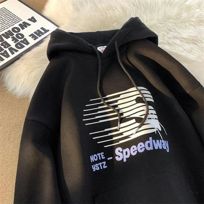 Speedway Letter Graphic Hoodie hoodies-241228