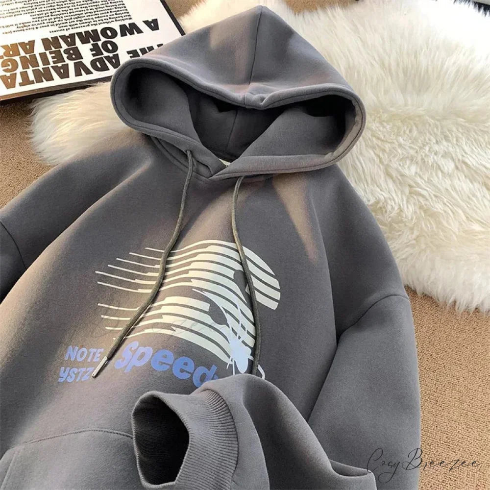 Speedway Letter Graphic Hoodie hoodies-241228