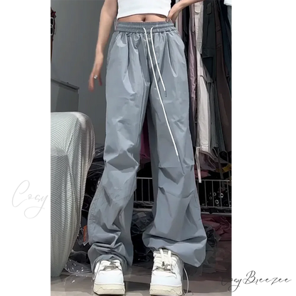 Spicy Girl Relaxed High Waist Pants GRAY / S pants-241228