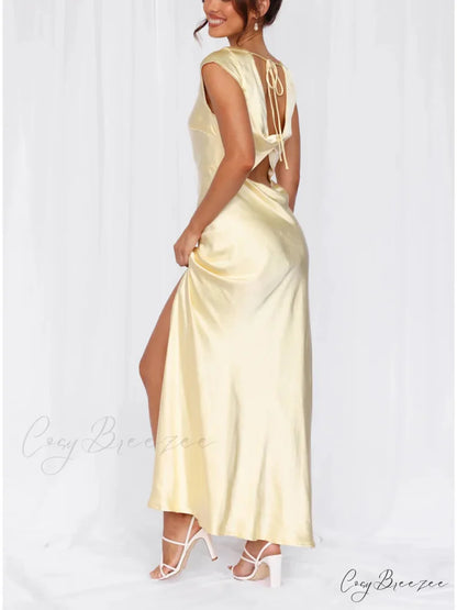 Spring And Summer Charming Fishtail Dress Mid-Length Dress