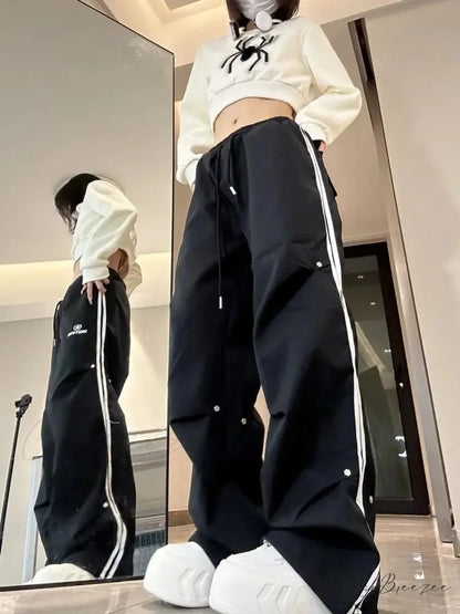 Spring Cargo Pants Joggers Black / S pants-241228