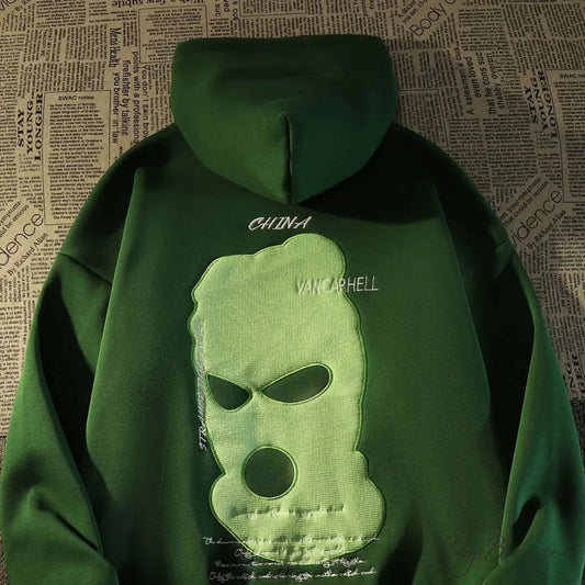 Spring Funny Head Hoodie green 1 / M hoodies-241228
