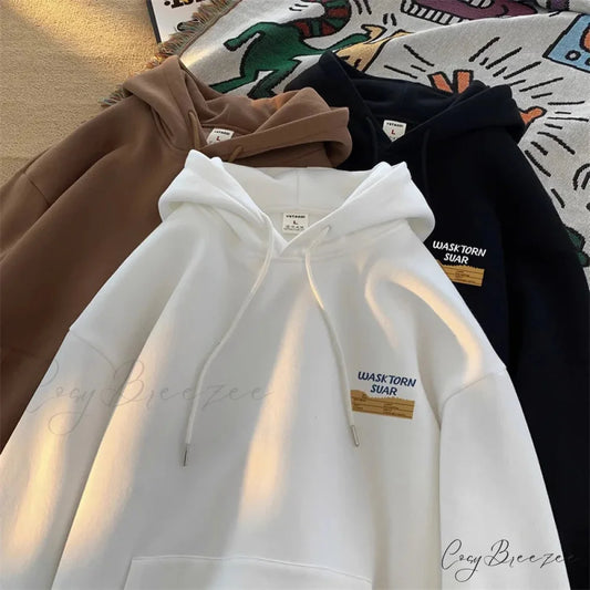 Spring Letter Graphic Streetwear Hoodie hoodies-241228