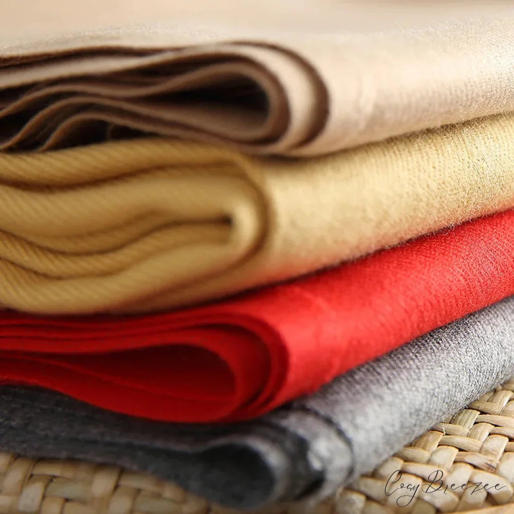 Spring Winter Solid Cashmere Scarf scarf-241228