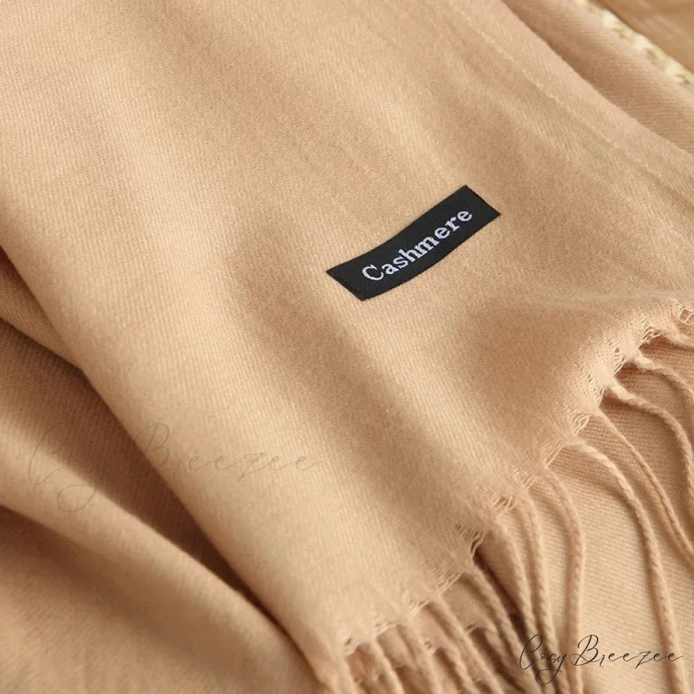 Spring Winter Solid Cashmere Scarf scarf-241228