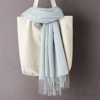Spring Winter Solid Cashmere Scarf Color25 / One Size scarf-241228
