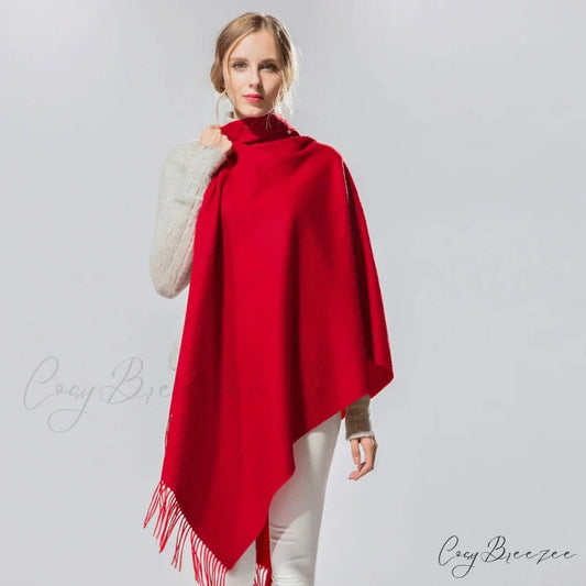 Spring Winter Solid Cashmere Scarf Color5 / One Size scarf-241228