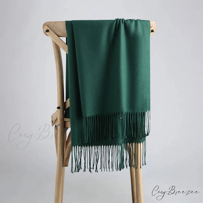 Spring Winter Solid Cashmere Scarf Color6 / One Size scarf-241228
