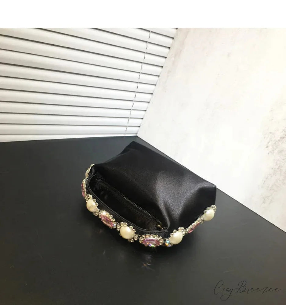 Stones Silk Phone Handbag wristlet-250126