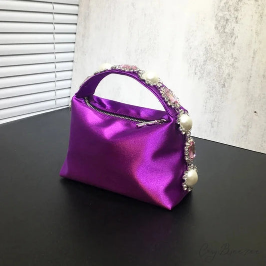 Stones Silk Phone Handbag wristlet-250126