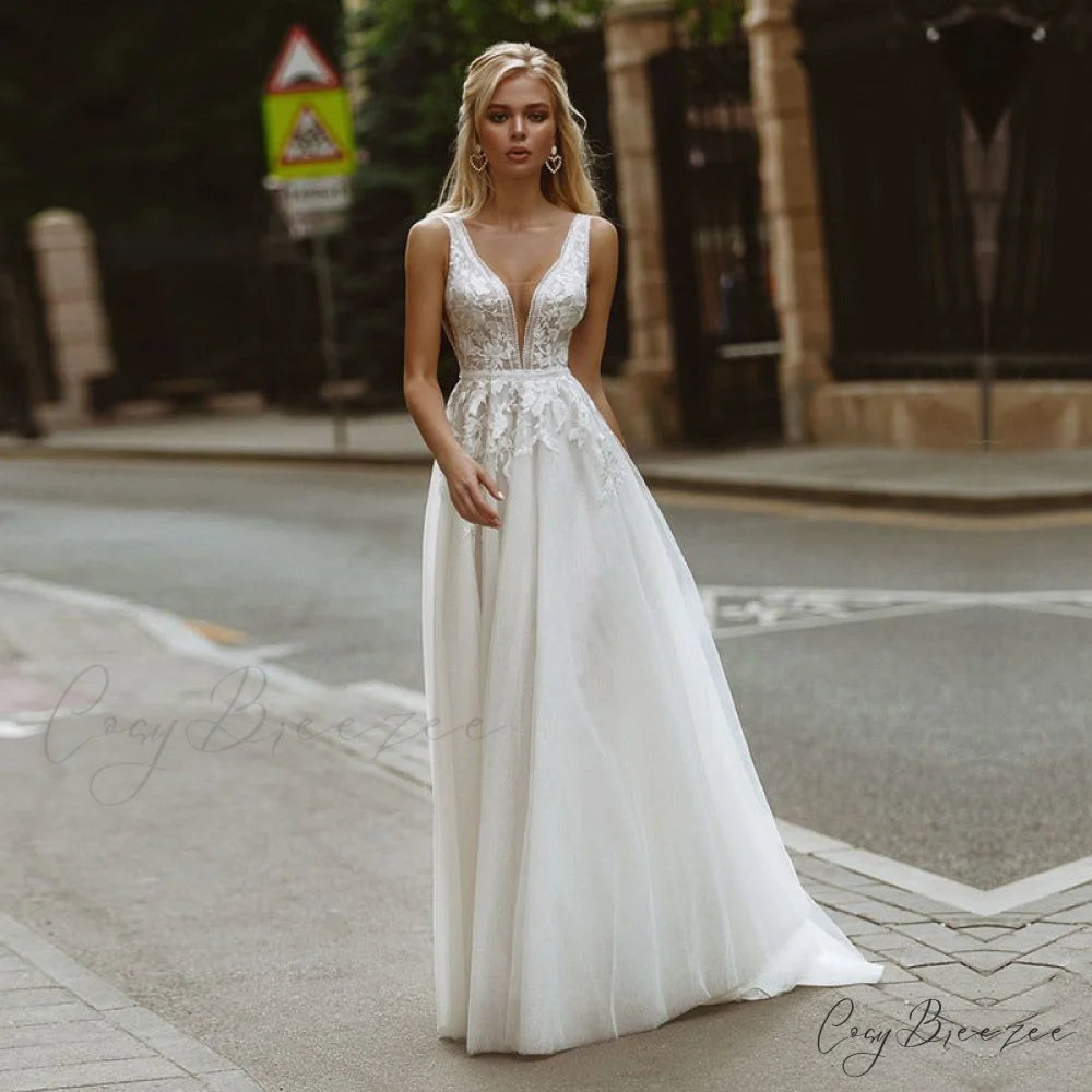 Strapless Bowknot Satin Wedding Dress lvory white / 2 weddingdress-250223