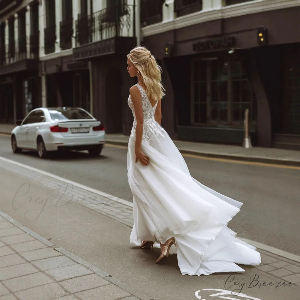 Strapless Bowknot Satin Wedding Dress weddingdress-250223