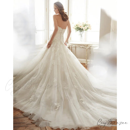 Strapless Mermaid Lace Wedding Dress weddingdress-250223