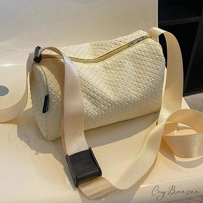 Strawberry Corduroy Mini Crossbody Bag Yellow crossbody-250126